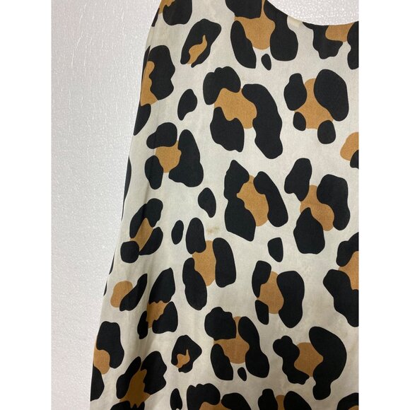 Reversible Snake Print & Leopard Sleeveless Tank Top Large Classic Basic Cute - Picture 5 of 6